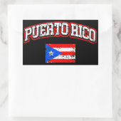 Sticker Rectangulaire Indicateur Porto Rico (Sac)