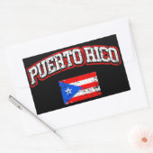 Sticker Rectangulaire Indicateur Porto Rico (Enveloppe)