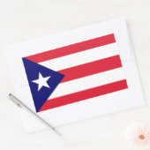Sticker Rectangulaire Indicateur Porto Rico (Enveloppe)