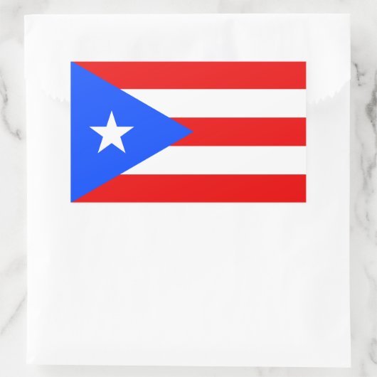 Sticker Rectangulaire Indicateur Porto Rico (Sac)
