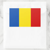 Sticker Rectangulaire Indicateur Roumanie (Sac)