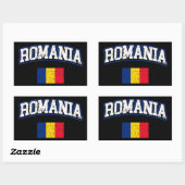 Sticker Rectangulaire Indicateur Roumanie (Feuille)
