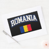 Sticker Rectangulaire Indicateur Roumanie (Enveloppe)