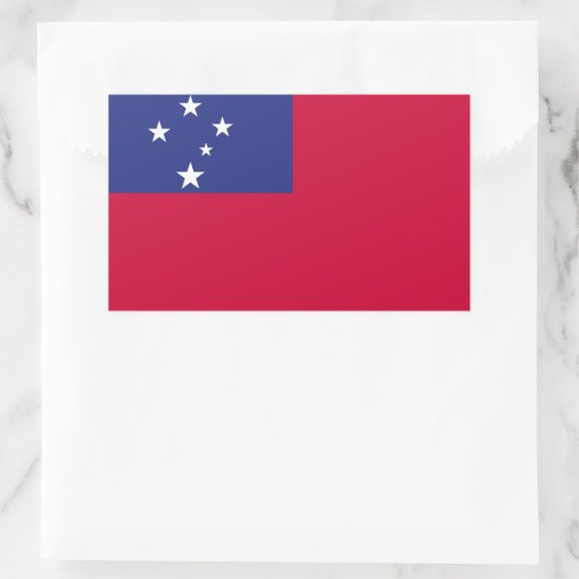 Sticker Rectangulaire Indicateur Samoa (Sac)