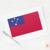 Sticker Rectangulaire Indicateur Samoa (Enveloppe)