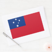 Sticker Rectangulaire Indicateur Samoa (Enveloppe)