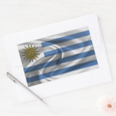 Sticker Rectangulaire Indicateur Uruguay (Enveloppe)
