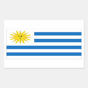 Sticker Rectangulaire Indicateur Uruguay