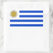 Sticker Rectangulaire Indicateur Uruguay (Sac)