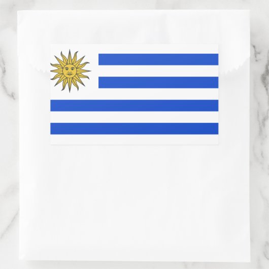 Sticker Rectangulaire Indicateur Uruguay (Sac)