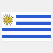 Sticker Rectangulaire Indicateur Uruguay (Devant)
