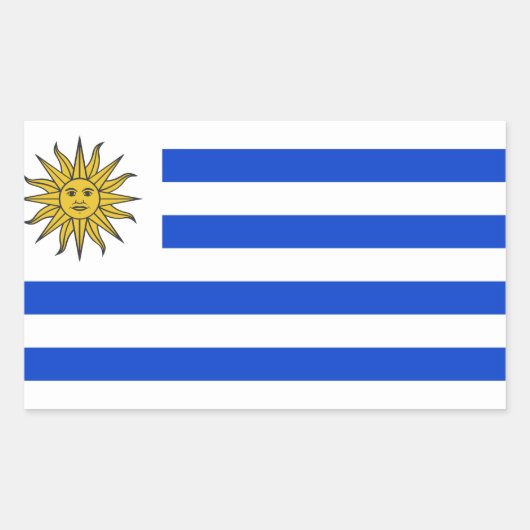 Sticker Rectangulaire Indicateur Uruguay (Devant)