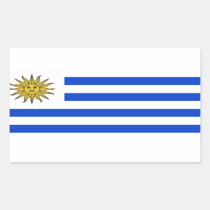 Sticker Rectangulaire Indicateur Uruguay