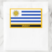 Sticker Rectangulaire Indicateur Uruguay (Sac)