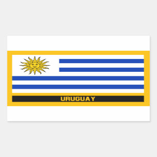 Sticker Rectangulaire Indicateur Uruguay