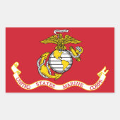 Sticker Rectangulaire Indicateur USMC (Devant)