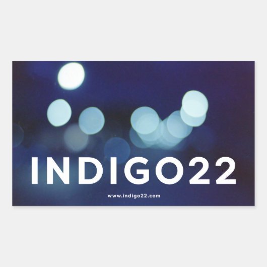 Sticker Rectangulaire indigo22 (Devant)