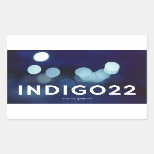 Sticker Rectangulaire indigo22