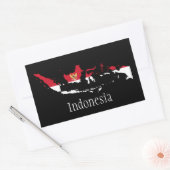 Sticker Rectangulaire Indonésie (Enveloppe)