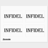 Sticker Rectangulaire Infidel (Feuille)