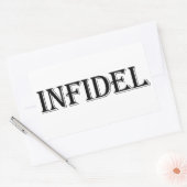 Sticker Rectangulaire Infidel (Enveloppe)