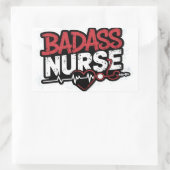 Sticker Rectangulaire infirmière (Sac)