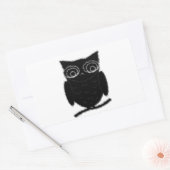 Sticker Rectangulaire Inkblot Owl (Enveloppe)