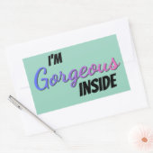 Sticker Rectangulaire Inner Beauty I'm Gorgeous Inside (Enveloppe)