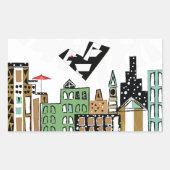 STICKER RECTANGULAIRE INSÉPARABLE DANS LA VILLE (Devant)