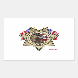 Sticker Rectangulaire Insigne adjoint du shérif