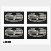 Sticker Rectangulaire Insigne d'action au combat (Feuille)