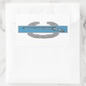 Sticker Rectangulaire Insigne de l'Infanteur de combat CIB Armée Vétéran (Sac)