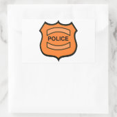 Sticker Rectangulaire Insigne de police (Sac)