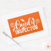 Sticker Rectangulaire Inspecteur Halloween Candy (Enveloppe)