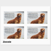 Sticker Rectangulaire Inspiration de foi inébranlable (Feuille)