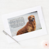 Sticker Rectangulaire Inspiration de foi inébranlable (Enveloppe)