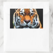 Sticker Rectangulaire Inspiration des yeux de tigre (Sac)