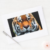 Sticker Rectangulaire Inspiration des yeux de tigre (Enveloppe)