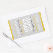 Sticker Rectangulaire inspirationnel gordon b hinckley (Enveloppe)