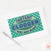 Sticker Rectangulaire Instant Clogger juste ajouter de la musique (Enveloppe)
