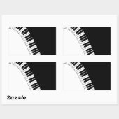 Sticker Rectangulaire Instruments clavier Aziza (Feuille)