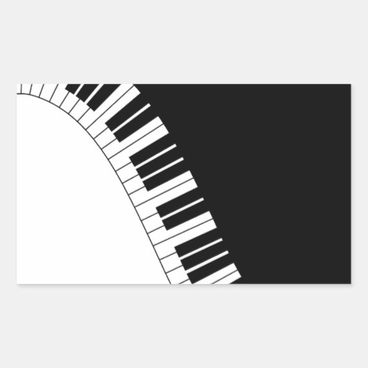 Sticker Rectangulaire Instruments clavier Aziza (Devant)