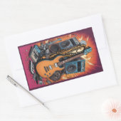 Sticker Rectangulaire Instruments de musique (Enveloppe)