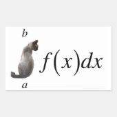 Sticker Rectangulaire Integral cat (Devant)