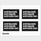 Sticker Rectangulaire Interdictions anti-livre (Feuille)