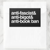Sticker Rectangulaire Interdictions anti-livre (Sac)