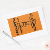 Sticker rectangulaire interdit aux Clarinets (Enveloppe)