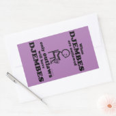 Sticker rectangulaire interdit par Djembes (Enveloppe)