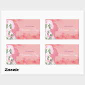 Sticker Rectangulaire International Women's Day (Feuille)