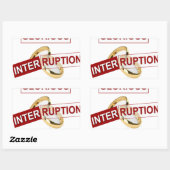 Sticker Rectangulaire Interruption Glorieuse : Un début en or (Feuille)
